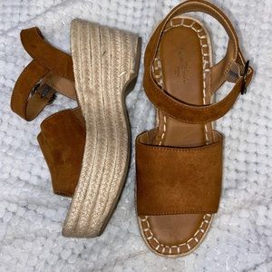 Brown Suede Espadrilles